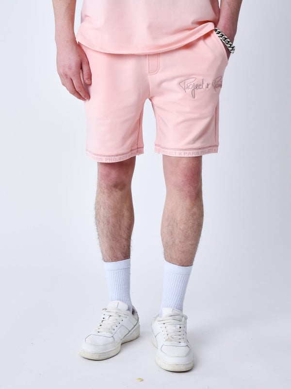 Project X Paris Short Logo Brodé En Relief