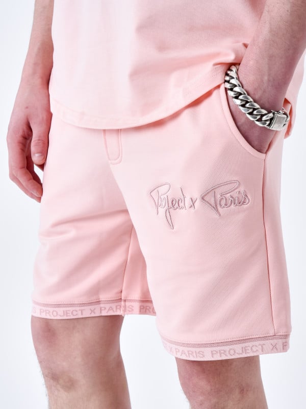 Project X Paris Short Logo Brodé En Relief