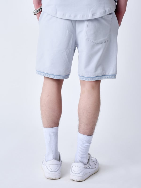 Project X Paris Short Logo Brodé En Relief