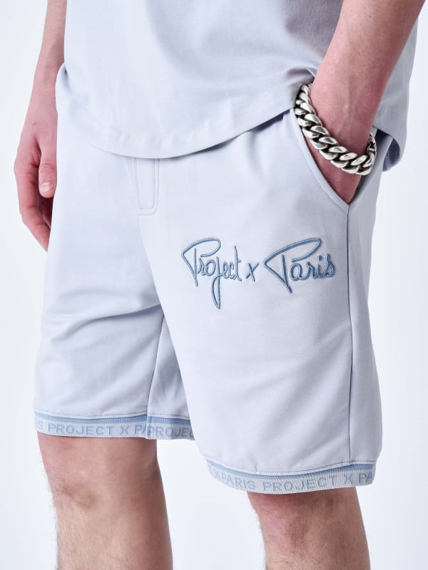 Project X Paris Short Logo Brodé En Relief