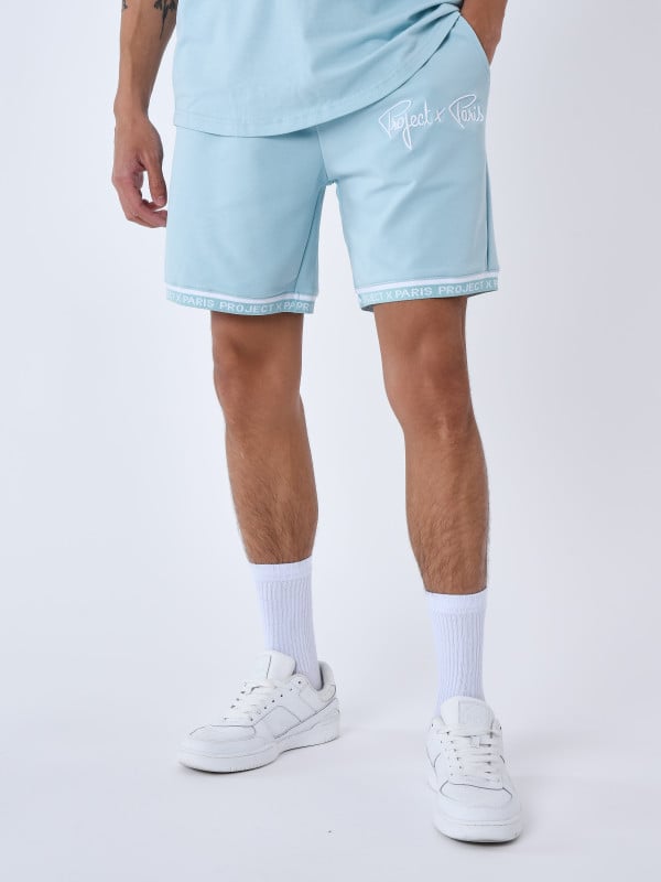Project X Paris Short Logo Brodé En Relief