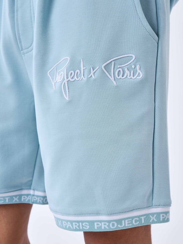 Project X Paris Short Logo Brodé En Relief