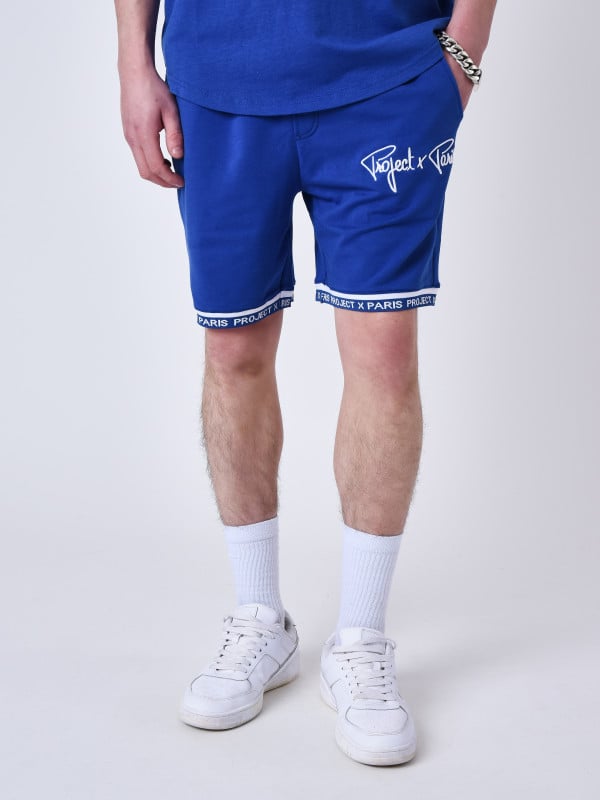 Project X Paris Short Logo Brodé En Relief
