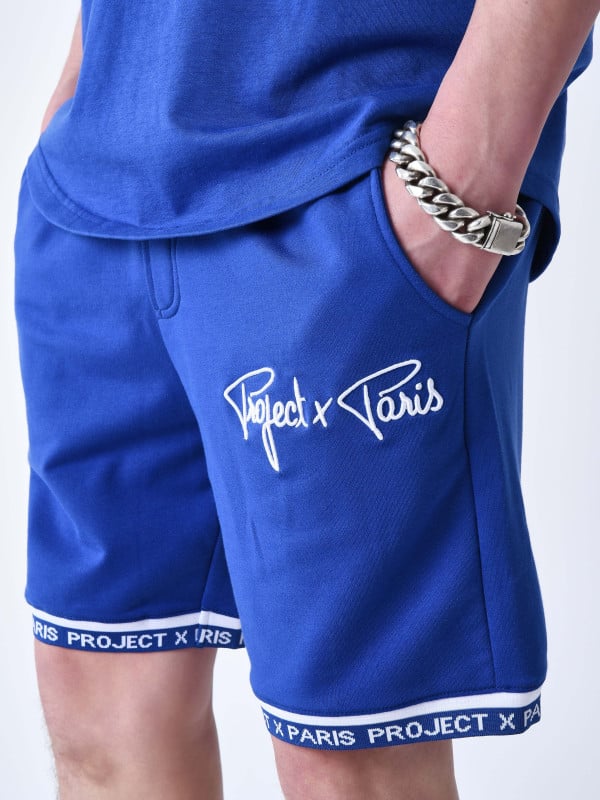 Project X Paris Short Logo Brodé En Relief