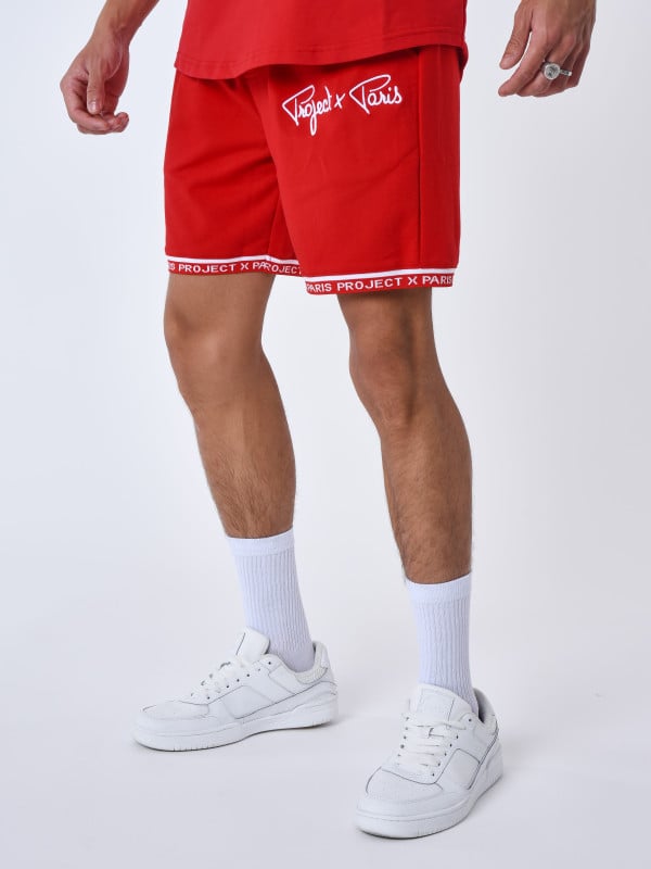 Project X Paris Short Logo Brodé En Relief