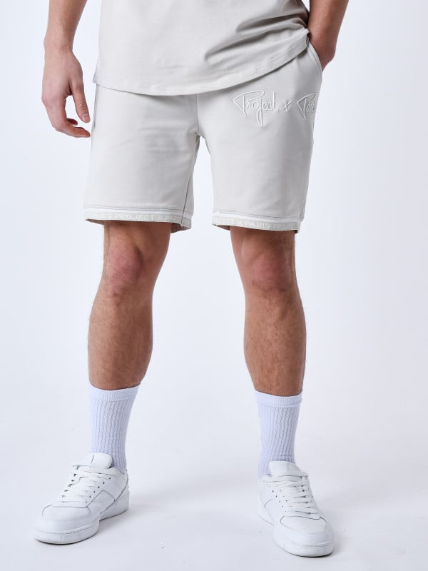 Project X Paris Short Logo Brodé En Relief
