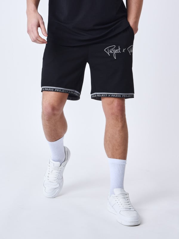 Project X Paris Short Logo Brodé En Relief
