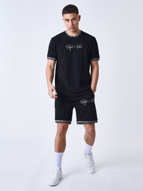 Project X Paris Short Logo Brodé En Relief