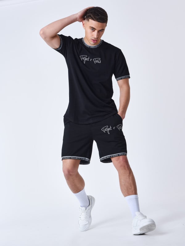 project x paris Short logo brodé en relief