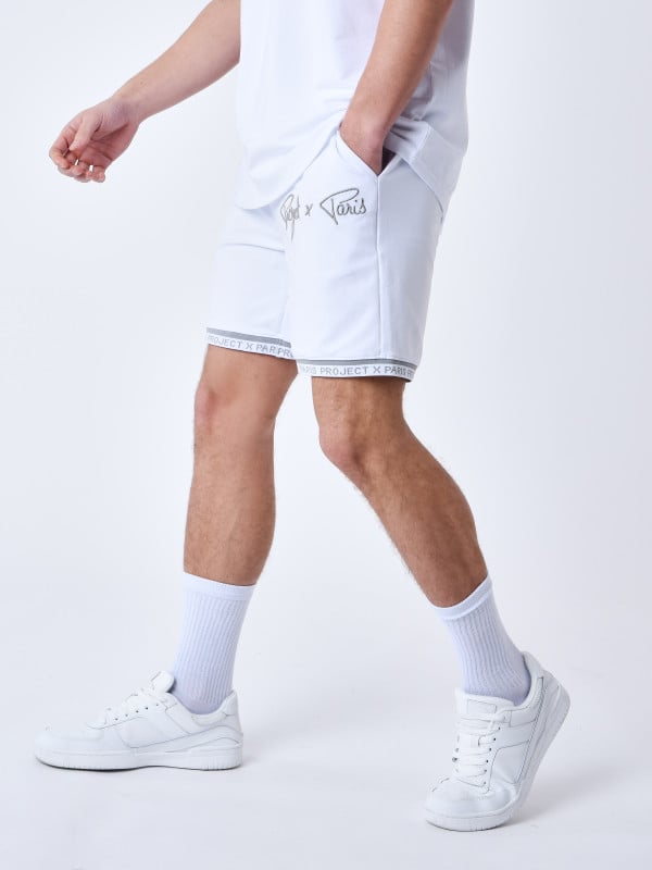 Project X Paris Short Logo Brodé En Relief