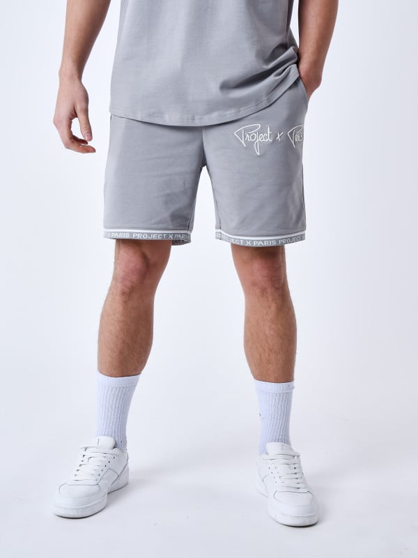 Project X Paris Short Logo Brodé En Relief