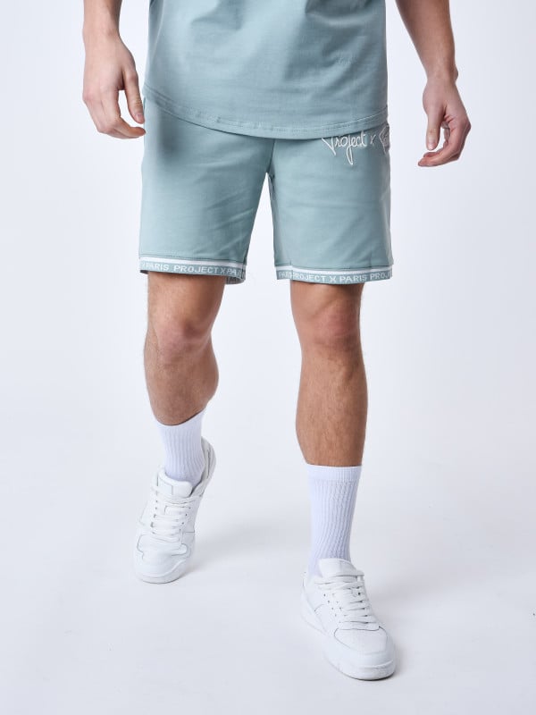 Project X Paris Short Logo Brodé En Relief