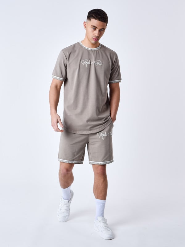Project X Paris Short Logo Brodé En Relief