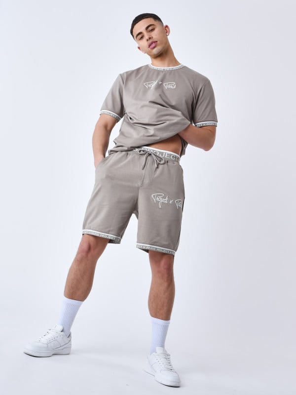 project x paris Short logo brodé en relief