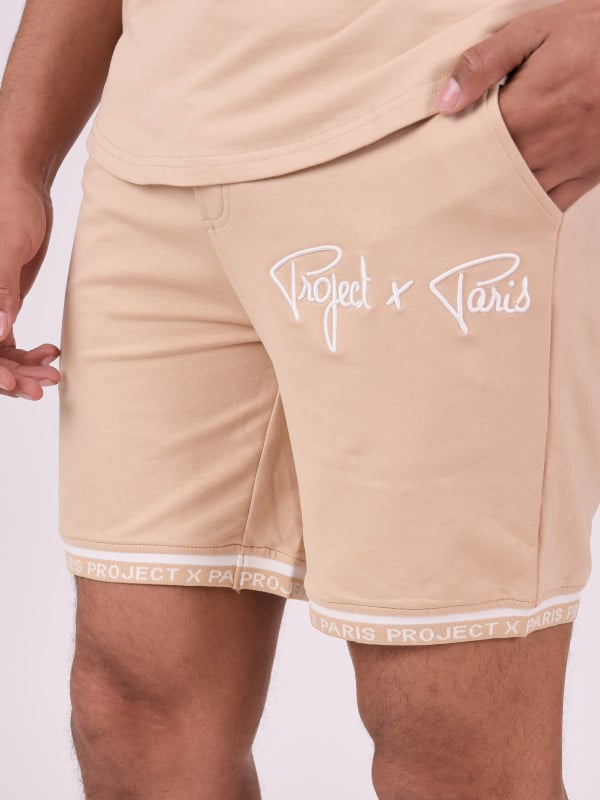 Project X Paris Short Logo Brodé En Relief