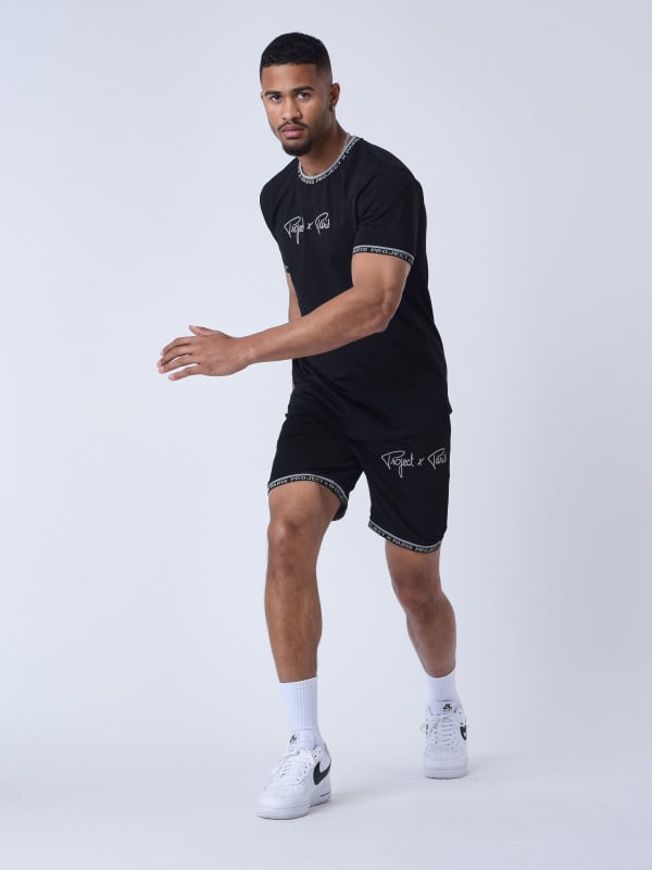 Project X Paris Short Logo Brodé En Relief