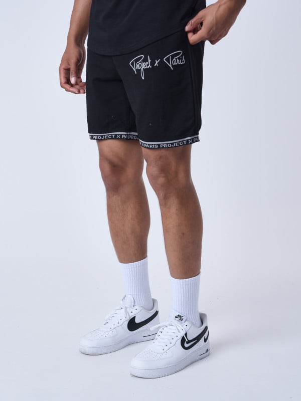 Project X Paris Short Logo Brodé En Relief