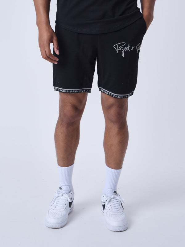 project x paris Short logo brodé en relief