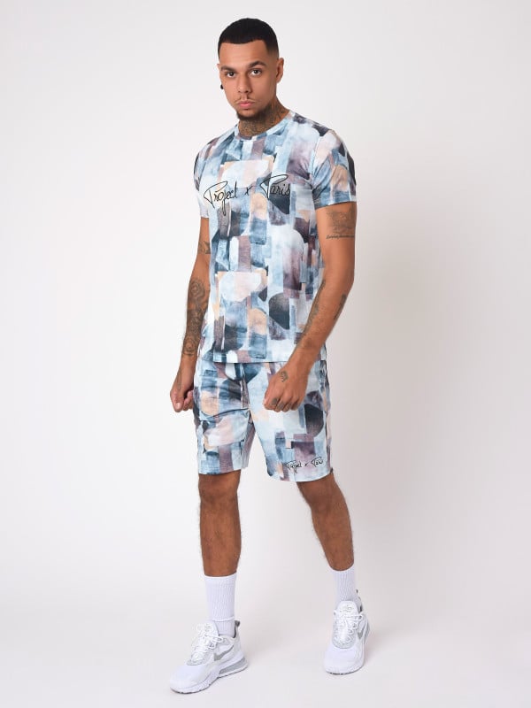 Project X Paris Short Motif Abstrait Logo