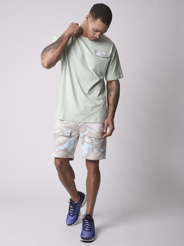 Project X Paris Short Motif Camouflage Abstrait
