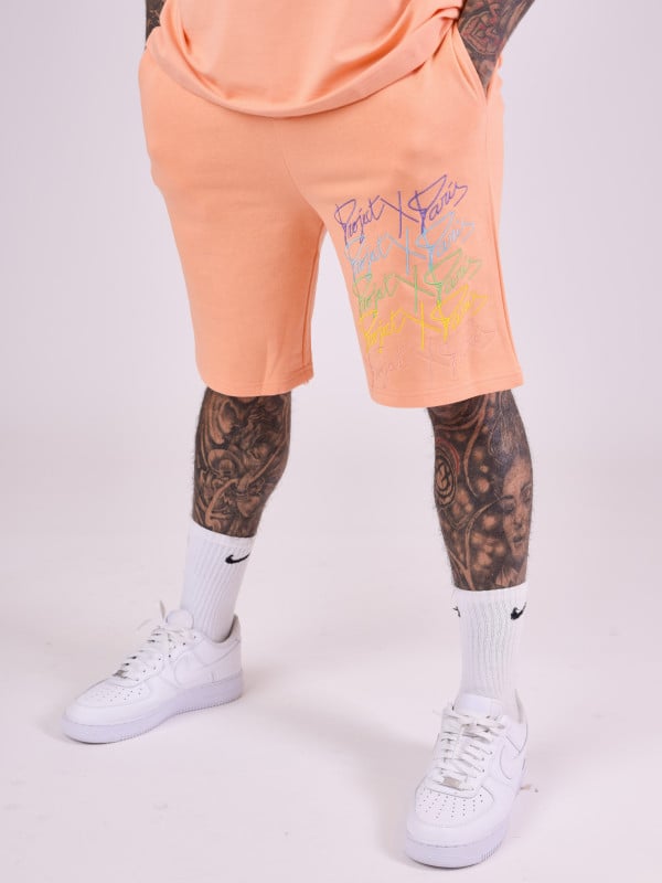 Project X Paris Short Oversize Logos Arc En Ciel