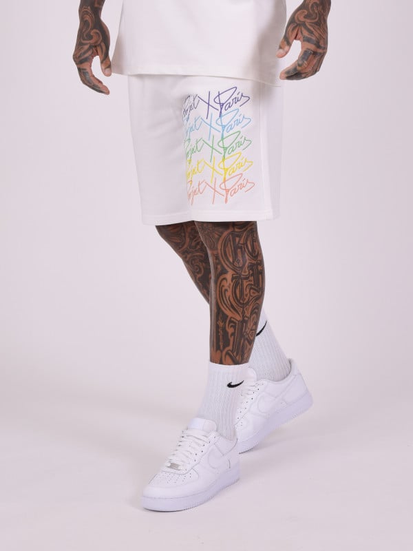 Project X Paris Short Oversize Logos Arc En Ciel