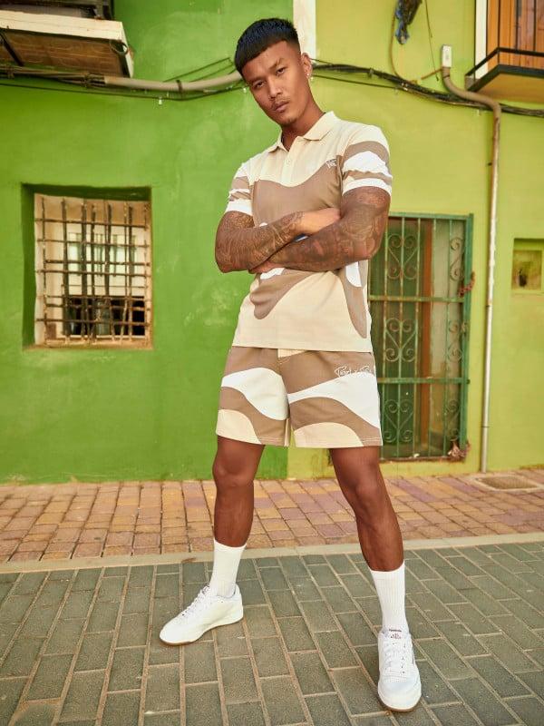 Project X Paris Short Tricolore Effet Vague