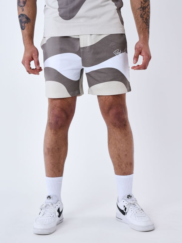 Project X Paris Short Tricolore Effet Vague