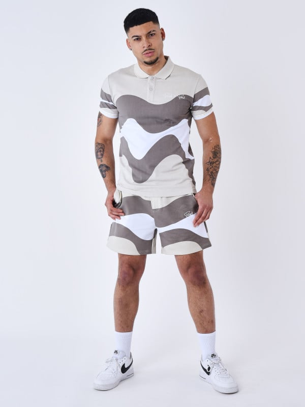 Project X Paris Short Tricolore Effet Vague