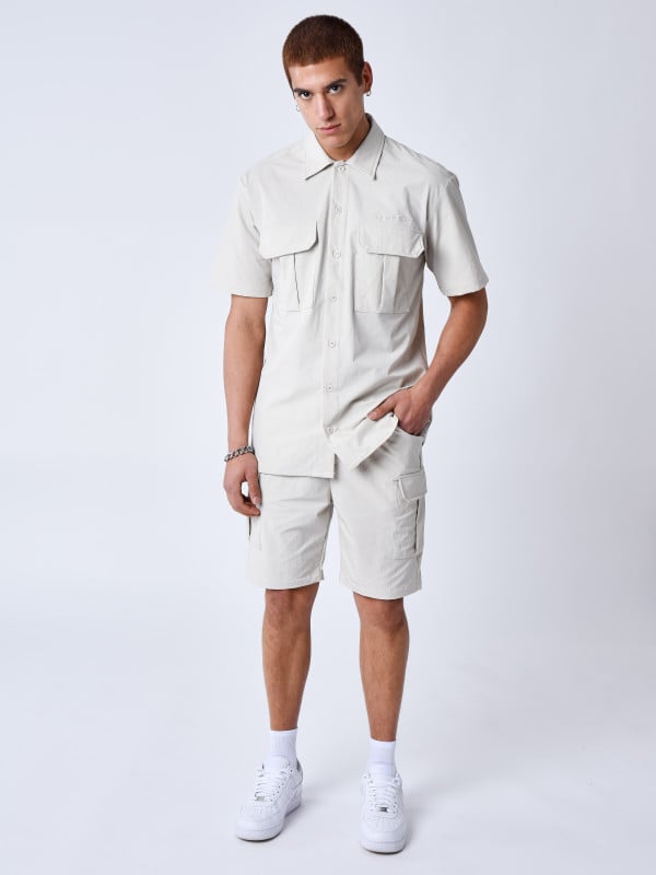 project x paris Short uni texturé