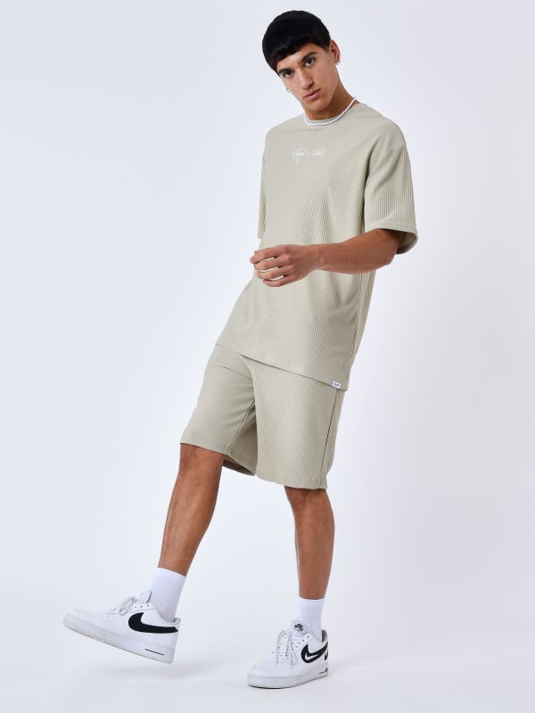 project x paris Short uni texturé