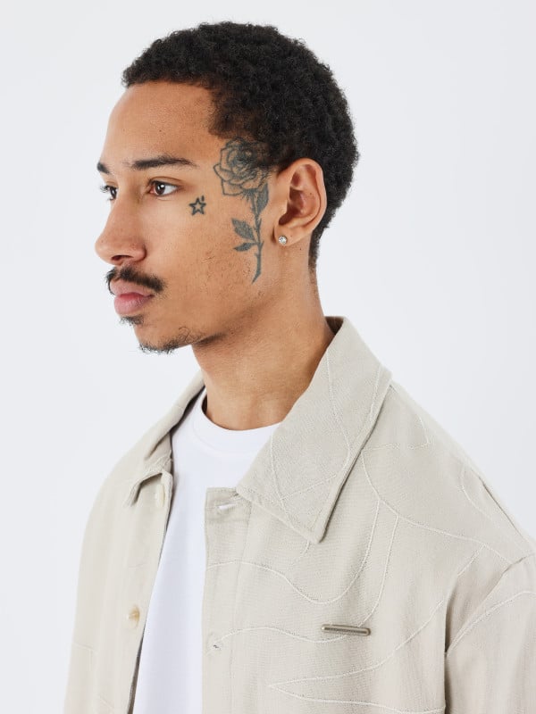 Project X Paris Surchemise Brodé Dune