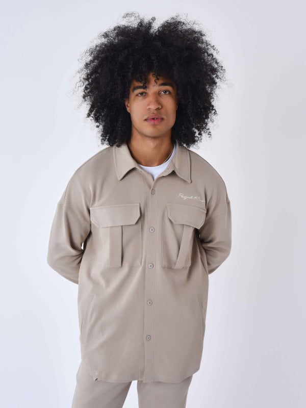 project x paris Surchemise côtelé à poches