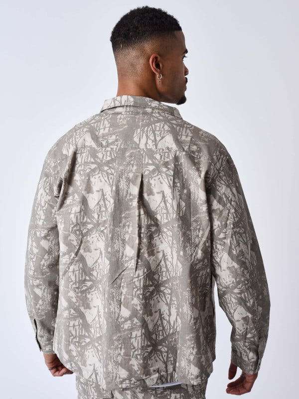 Project X Paris Surchemise Motif Branchage