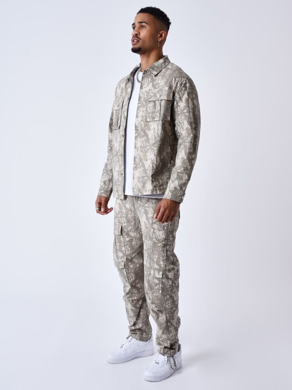 Project X Paris Surchemise Motif Branchage