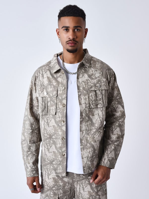 project x paris Surchemise motif branchage