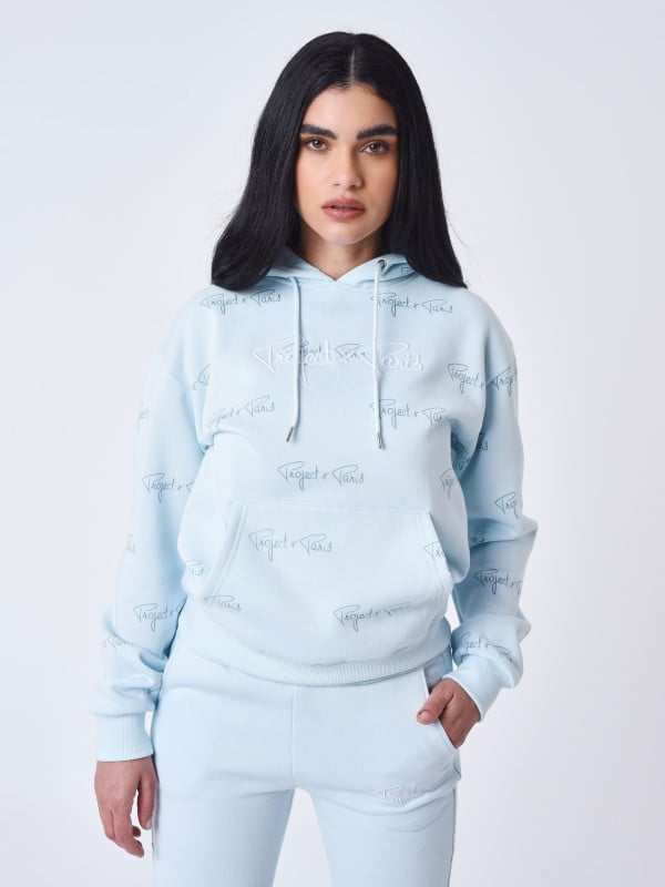 project x paris Sweat à Capuche all over signature