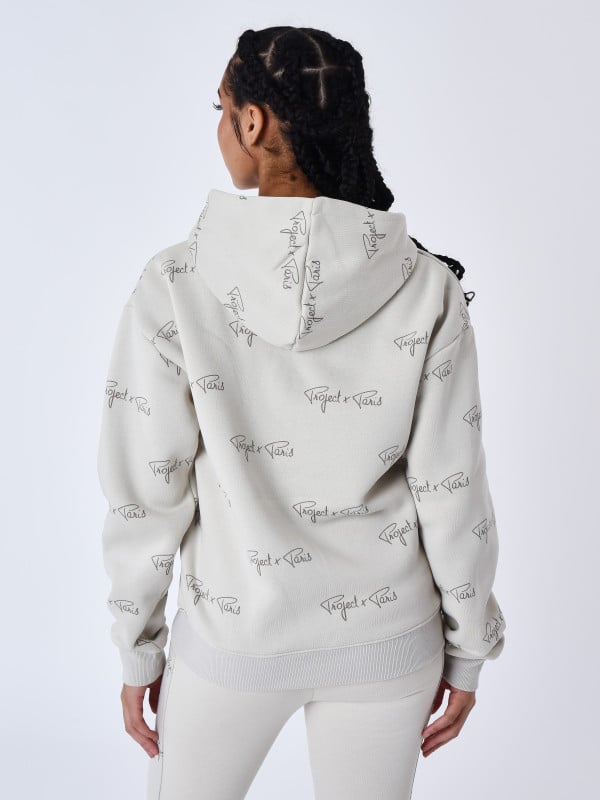Project X Paris Sweat à Capuche All Over Signature