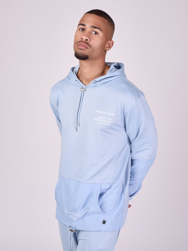 Project X Paris Sweat à Capuche Bi-matière