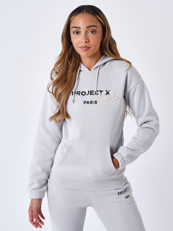 project x paris Sweat à Capuche brodé