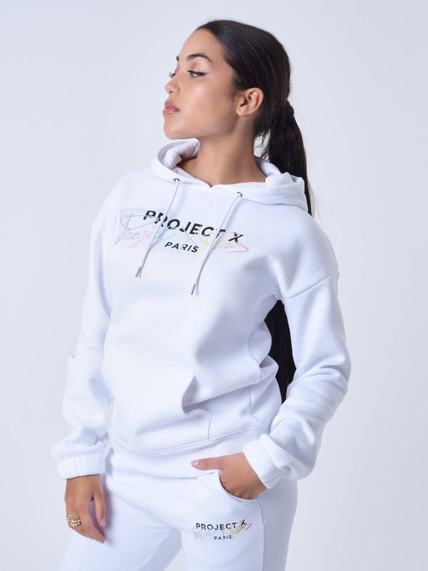 Project X Paris Sweat à Capuche Brodé