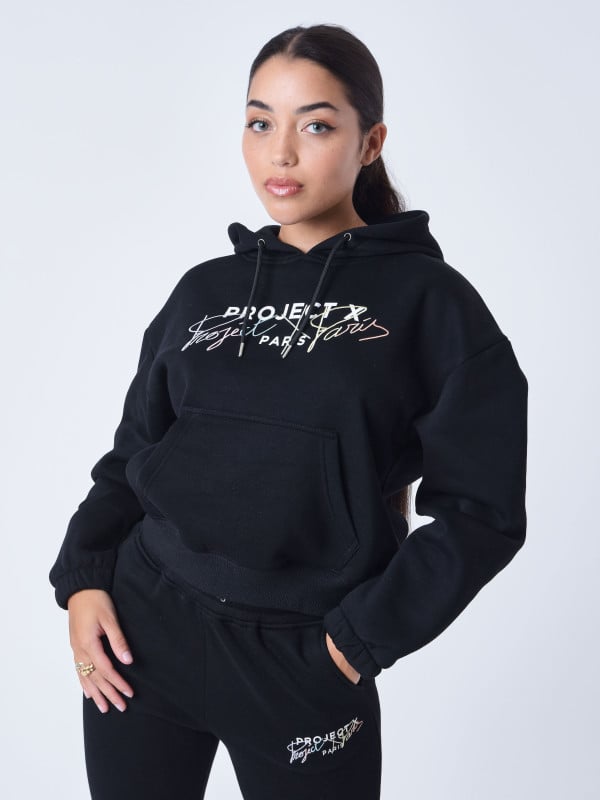 project x paris Sweat à Capuche brodé