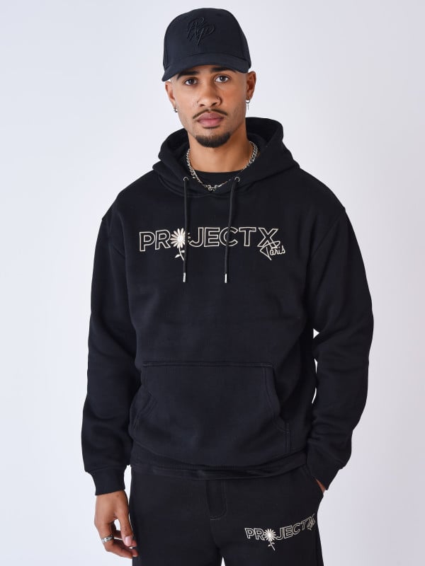 project x paris Sweat à Capuche brodé Daisy