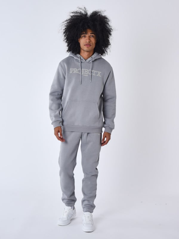 Project X Paris Sweat à Capuche Broderie Contour