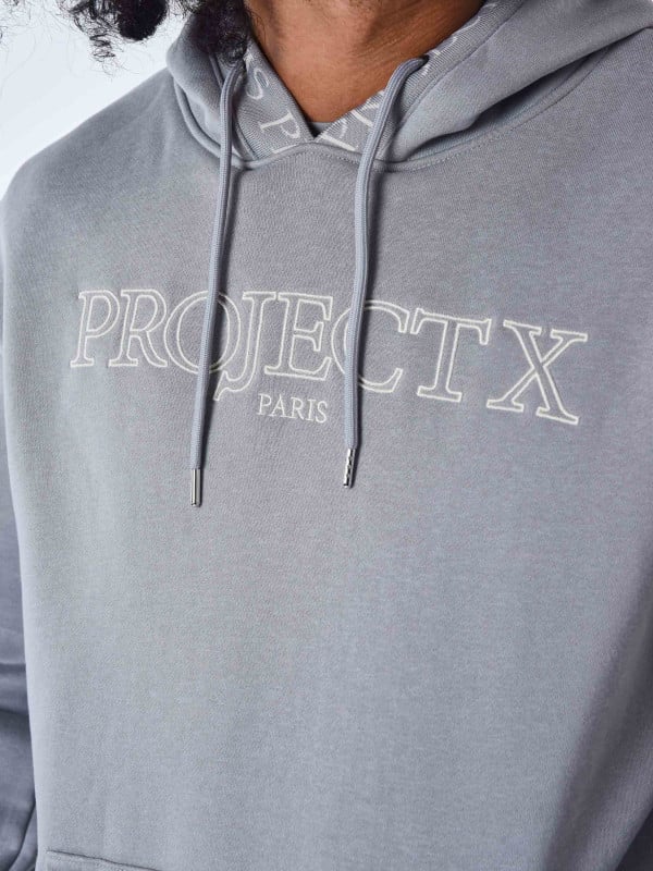 Project X Paris Sweat à Capuche Broderie Contour