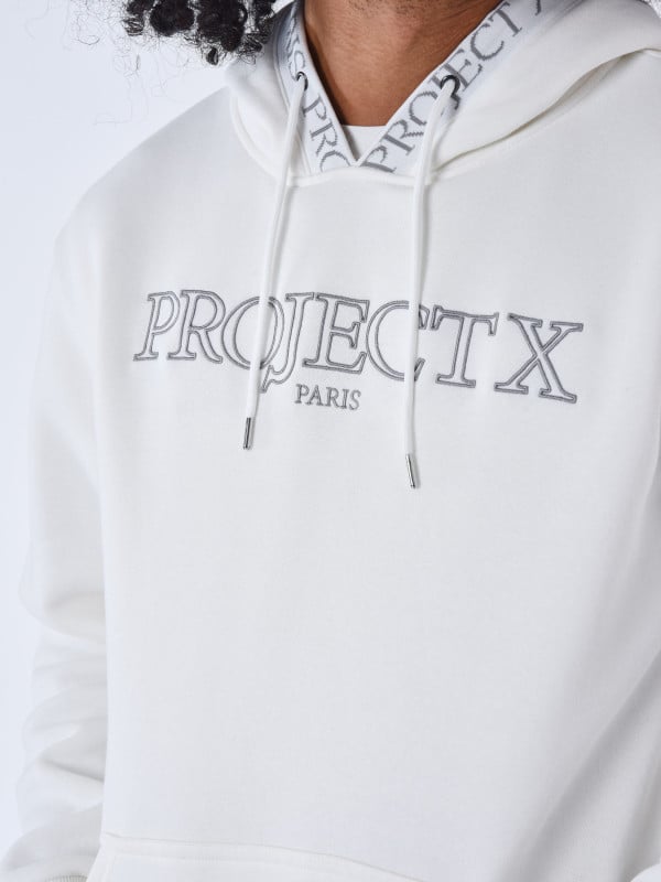 Project X Paris Sweat à Capuche Broderie Contour