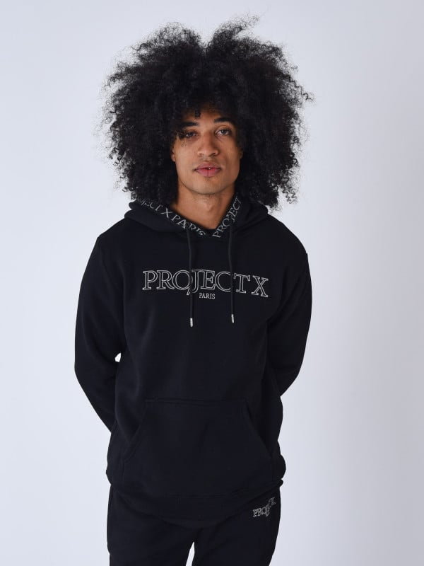 project x paris Sweat à Capuche broderie Contour
