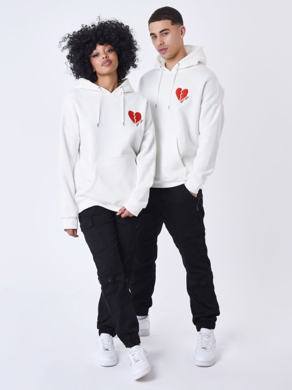 Project X Paris Sweat à Capuche Cœur Brisé
