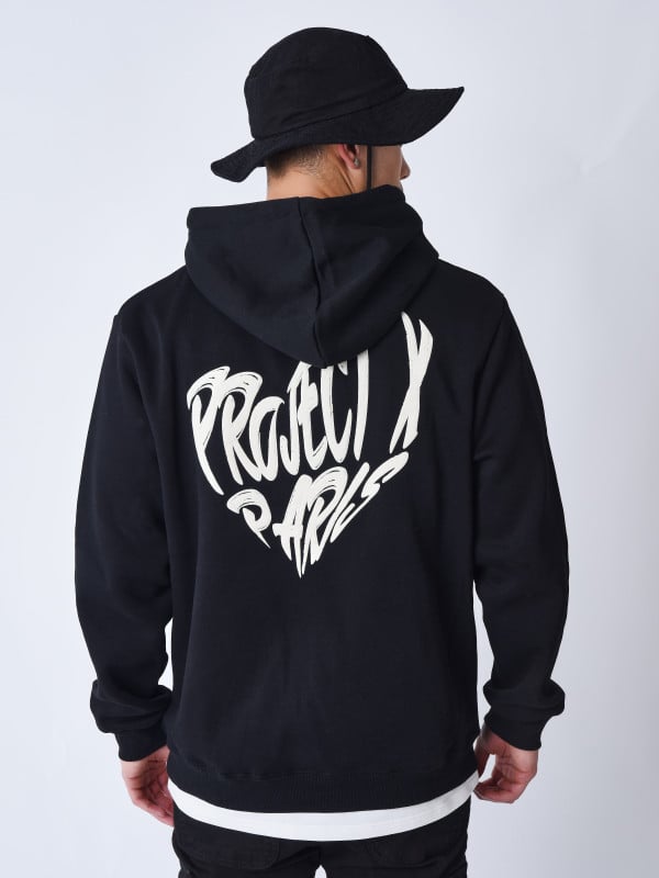 Project X Paris Sweat à Capuche Cœur De