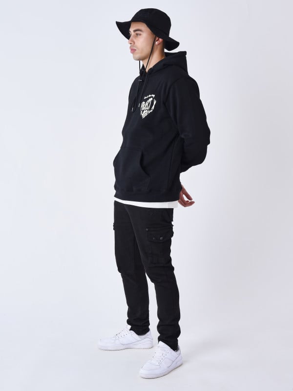 Project X Paris Sweat à Capuche Cœur De